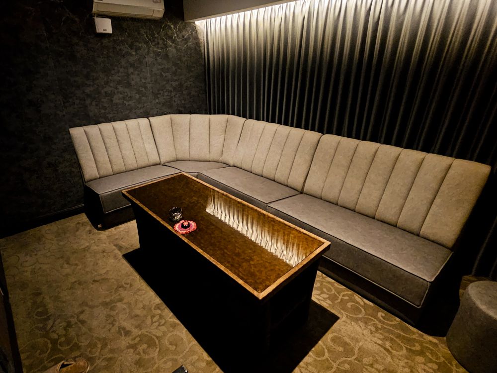Spacious VIP sofa seating
